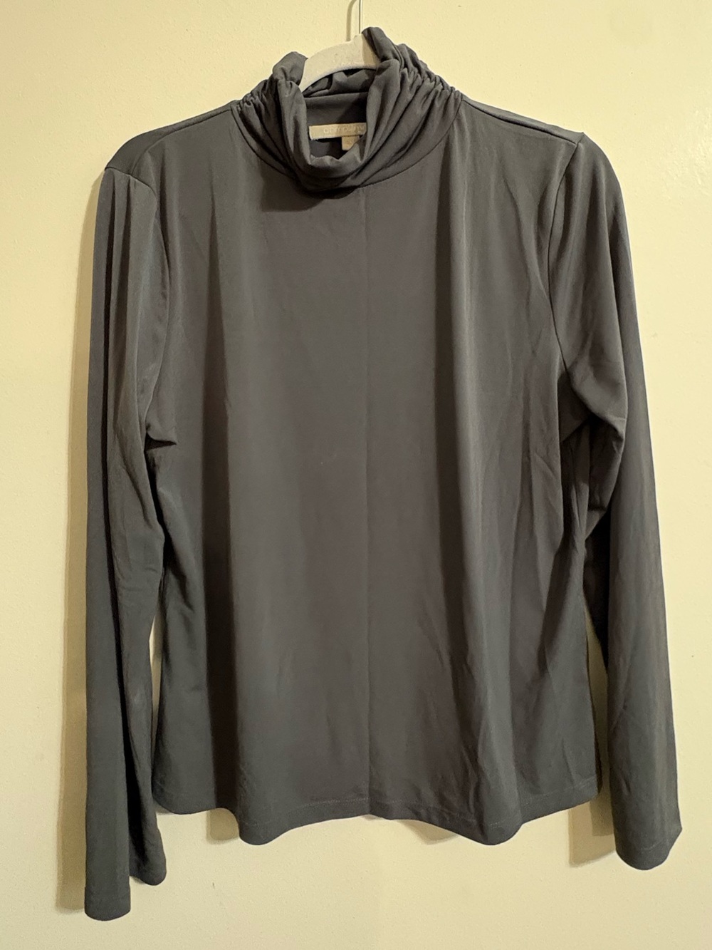 Complements by Erin London mock neck blouse women's‎ large lightweight layering